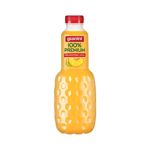 GRANINI Zumo de melocotón y uva 100% premium 1 l.