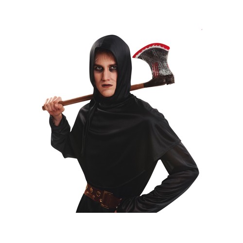 Hacha con sangre, complemento para disfraz de halloween,  62cm
