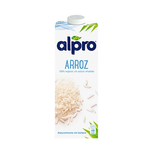 ALPRO Bebida de arroz 100% vegetal y sin azúcares añadidos  1 l.