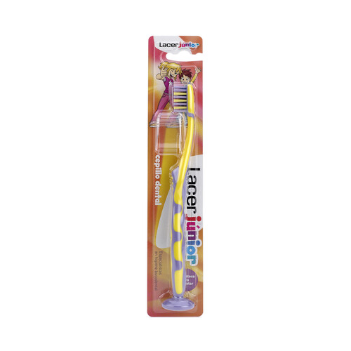 LACER Cepillo de dientes infantil con ventosa en el mango LACER Junior.