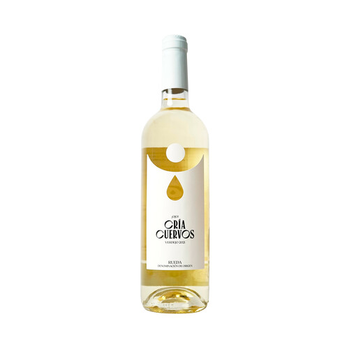 CRIA CUERVOS  Vino blanco Verdejo con D.O. Rueda botella de 75 cl.