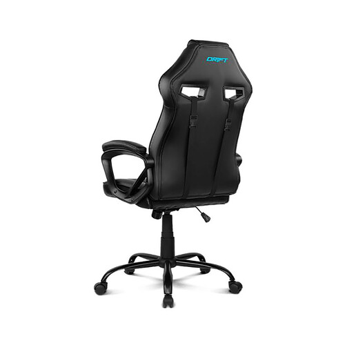 Silla gaming DRIFT DR50 Pro, color negro y azul, almohadilla lumbar, reclinable, regulación de altura.