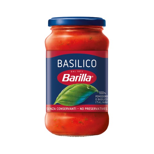 BARILLA Salsa Basílico con base de tomate 400 g.