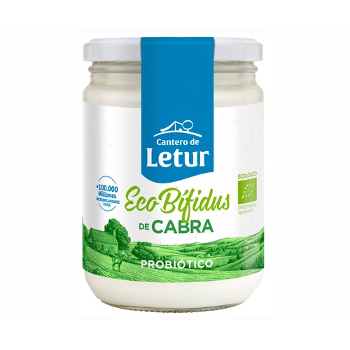 CANTERO DE LETUR Ecobífidus natural de cabra con probióticos 420 g.