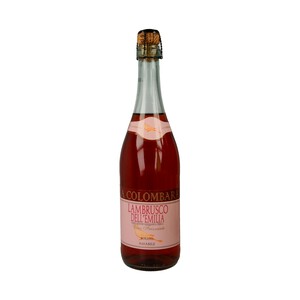 LA COLOMBARA  Vino rosado lambrusco elaborado en Italia botella de 75 cl.