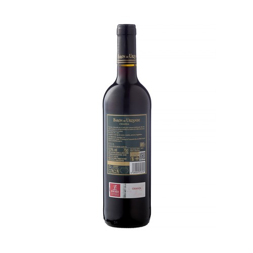 BARON DE URZANDE Vino  tinto crianza con D.O. Ca. Rioja botella 75 cl.