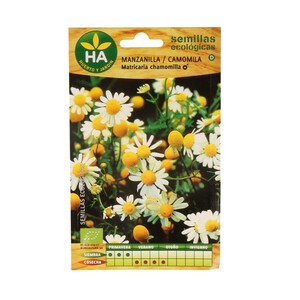 Semillas ecológicas para plantar manzanilla HA-HUERETO Y JARDIN 0.2 gramos.