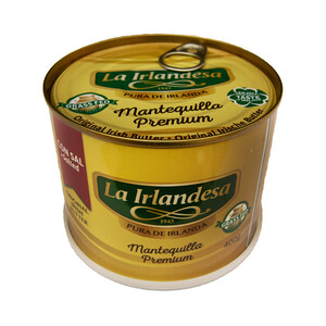 Imagen de LA IRLANDESA Lata de mantequilla premium pura de Irlanda, con sal LA IRLANDESA 400 g.