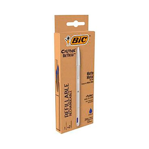 Boli cristal renew 70 aniv azul +2recrecambios. BIC. 997202