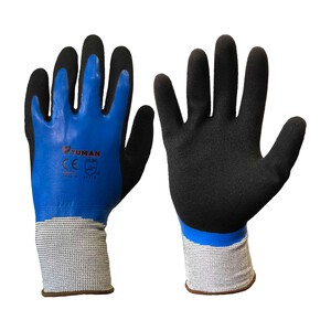 Imagen de Guante nylon recubierto doble capa latex talla 10, TUMAN.