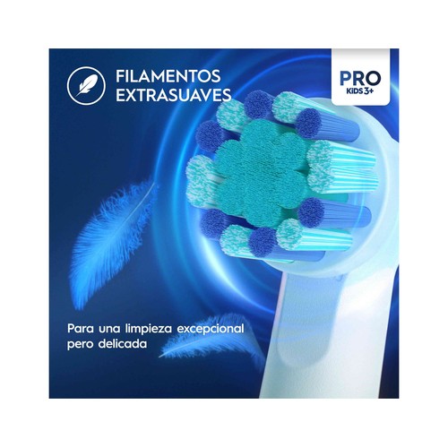 ORAL-B Pro kids3+ Recambio infantil ( a partir de 3 años) para cepillo de dientes eléctrico 3 uds. (Varios modelos)