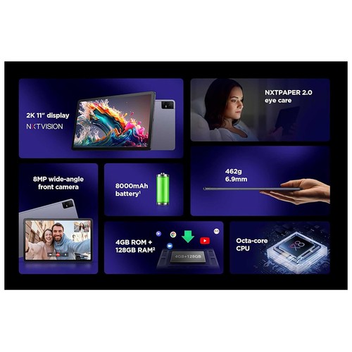 TCL NXTPAPER 11, 128GB + 4GB Ram, Tablet 27,9cm (11").