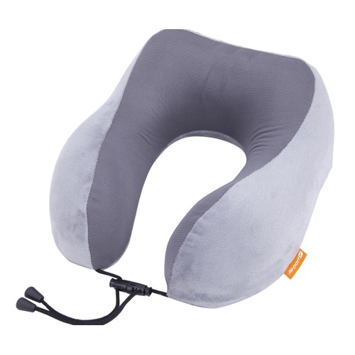 Cojín para el cuello foam gris claro, AIRPORT ALCAMPO.