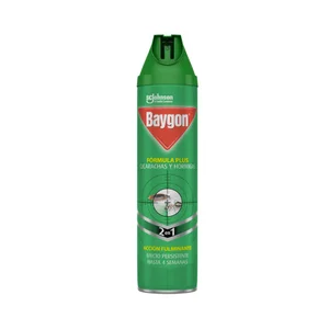 BAYGON Desinfectante insecticida para cucarachas y hormigas 400 ml.