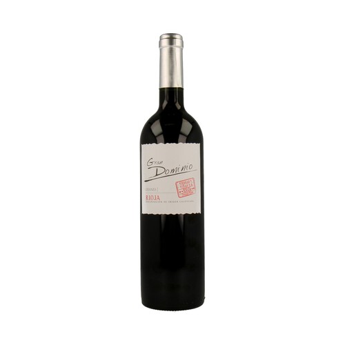 Vino tinto crianza con denominación de origen Rioja GRAN DOMINO botella de 75 cl.