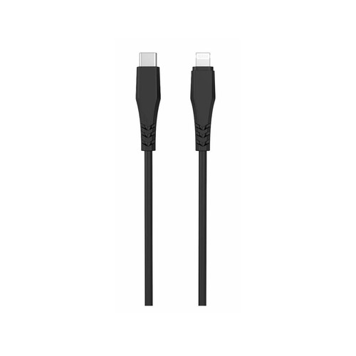 Cable USB C a USB lightning QILIVE 600183187 , longitud 3 metros, color negro