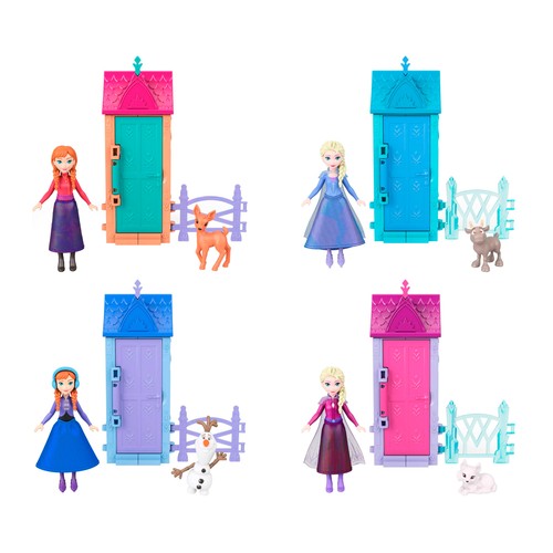 Disney Frozen Minis Casa Sorpresa de Arendelle Cdu, modelos surtidos, MATTEL