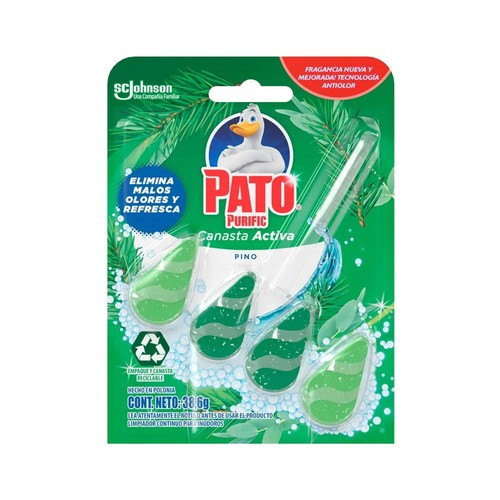PATO Pastillas WC Active Clean Pino 38,6 g.