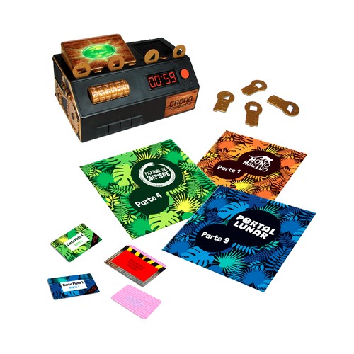Juego de mesa de lógica y deducción Escape Room Family Edition La jungla, de 3 a jugadores, DISET.