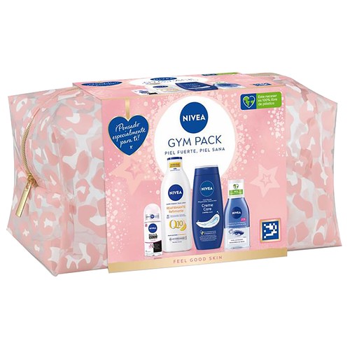 NIVEA Gym pack Neceser con productos para el cuidado y la higiene femenina.