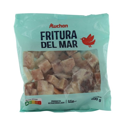 AUCHAN Selección de productos del mar de tamaño pequeño, perfectos para enharinar 600 g. Producto Alcampo
