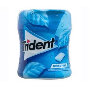 TRIDENT Chicles gragea menta, bote de 59 uds. 83 g.