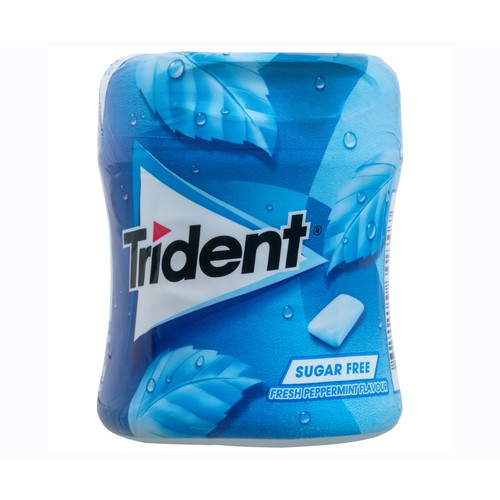TRIDENT Chicles gragea menta, bote de 59 uds. 83 g.