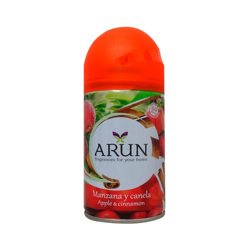 ARUN Recambio de ambientador automático con aroma a manzana y canela 250ml