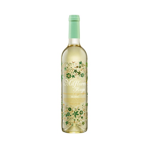 MILFLORES  Vino blanco con D.O. Ca. Rioja MILFLORES botella de 75 cl.