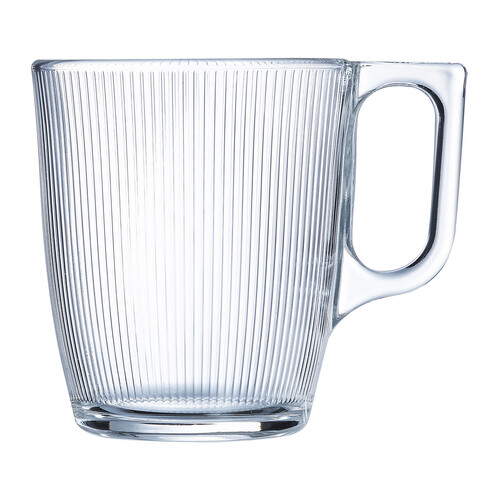 Taza mug de vidrio, 25 cl, LUMINARC Stripy.