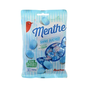 PRODUCTO ALCAMPO Caramelos de menta sin azúcar añadido 150 gr.