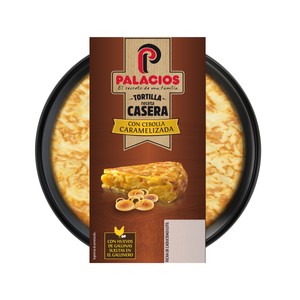 Imagen de PALACIOS Tortilla de patatas receta casera con cebolla caramelizada 300 g.