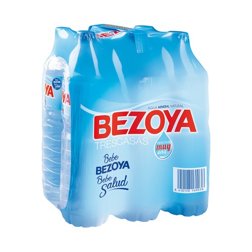 Agua mineral BEZOYA botella de 1,50 l. pack de 6 uds.