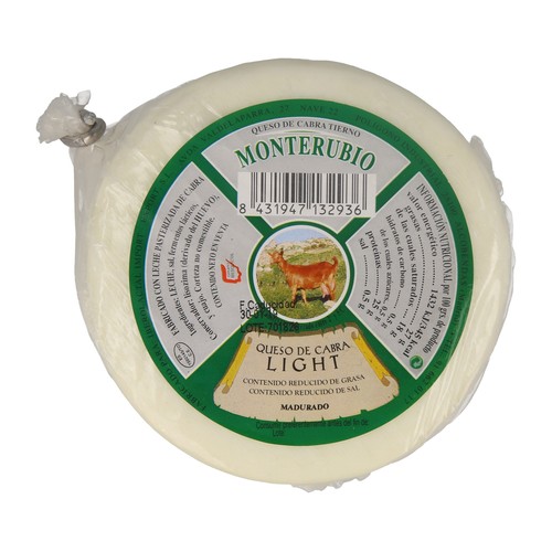MONTERUBIO Queso cabra tierno light MONTERUBIO 450 g.