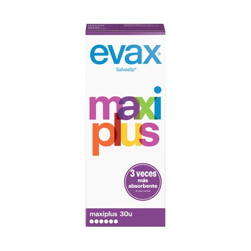 EVAX Salvaslips maxi plus EVAX 30 uds.