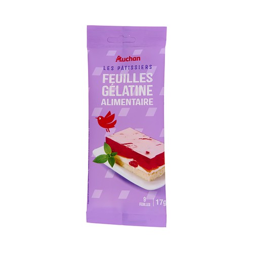 PRODUCTO ALCAMPO Gelatina en láminas 9 x 17 g.