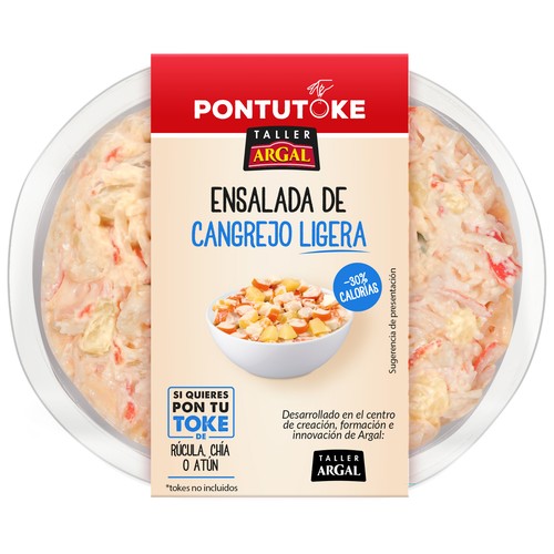 ARGAL Pontutoque Ensalada de cangrejo ligera (30% menos calorias) 240 g.