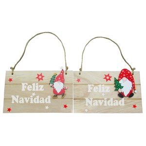 Imagen de Colgante Puerta Madera decoración Navidad modelos surtidos, OLIVER ART