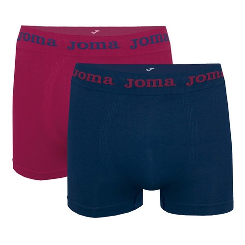 Lote de 2 bóxers sin costuras de microfibra para hombre JOMA, talla M.