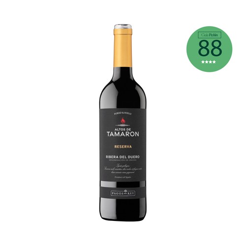 Vino tinto reserva con denominación de origen Ribera del Duero ALTOS DE TAMARON botella de 75 cl.