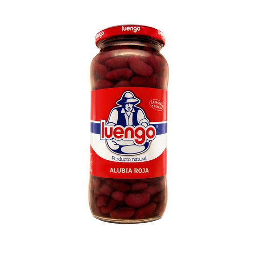 LUENGO Alubia cocida roja en frasco de 400 g.