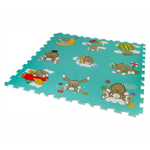 Puzzle de suelo con animales de 9 piezas para los niños mas pequeños de la casa, ONE TWO FUN ALCAMPO.