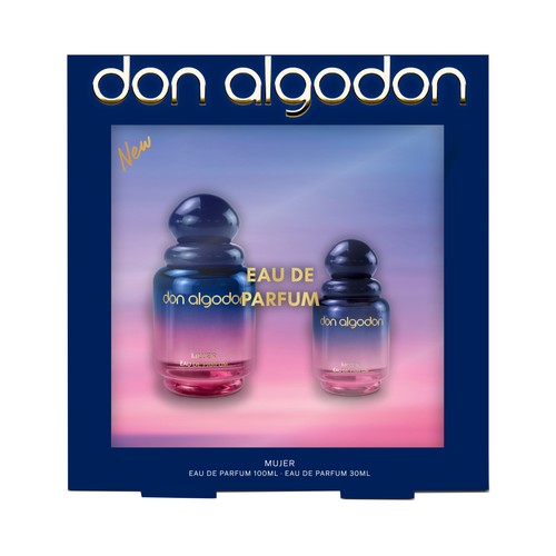 DON ALGODON New Estuche con Eau de parfum (agua de perfume) para mujer 100 ml + 30 ml.