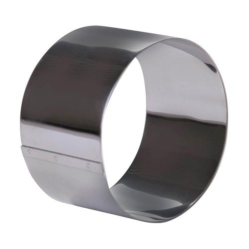 Molde redondo para emplatar de acero inoxidable 9cm., ACTUEL.
