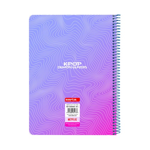 Libreta cuarto tapas duras 80 hojas. K-POP