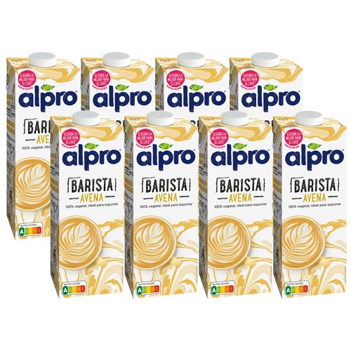 Bebida de avena 100% vegetal, especial para café ALPRO Barista 8 x 1 l.