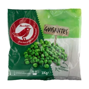AUCHAN Guisantes finos 1 kg. Producto Alcampo