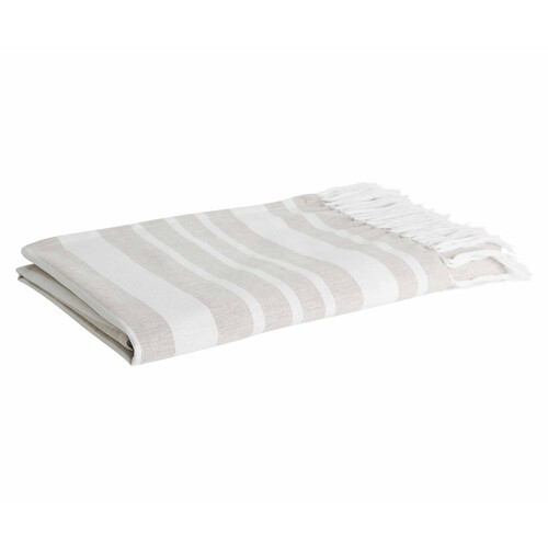 Fouta de rayas, 85x170cm, 100% Algodón, 160g/m², ACTUEL. Diferentes modelos, 1 unidad.
