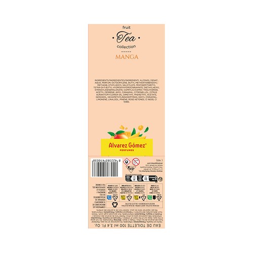 ALVAREZ GÓMEZ Fruit tea collection mango Eau de toilette (Agua de colonia) para mujer 100 ml.