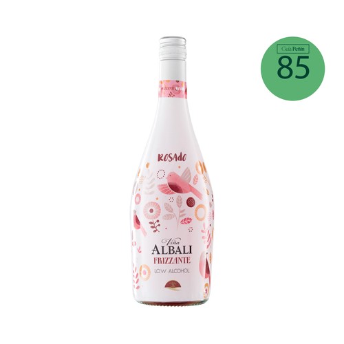 VIÑA ALBALI Vino rosado frizzante con bajo contenido en alcohol (5.5%) botella 75 cl.